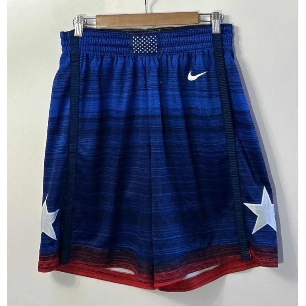Men's NIKE Team USA Limited Basketball‎ Shorts CQ0176-451 Blue Large